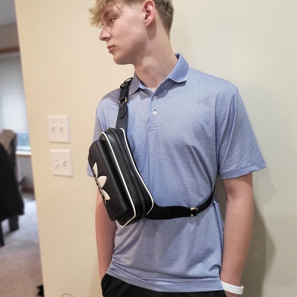 Gucci And Adidas Black and White Belt Bag With Dust Bag - Picture 3 of 6